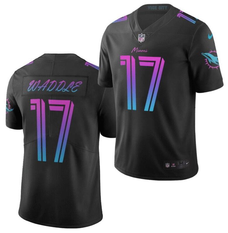 Men's Miami Dolphins Active Player Custom Black 2021 Draft City Edition Stitched Football Jersey Men's Miami Dolphins Active Player Custom Black 2021 Draft City Edition Stitched Football Jersey